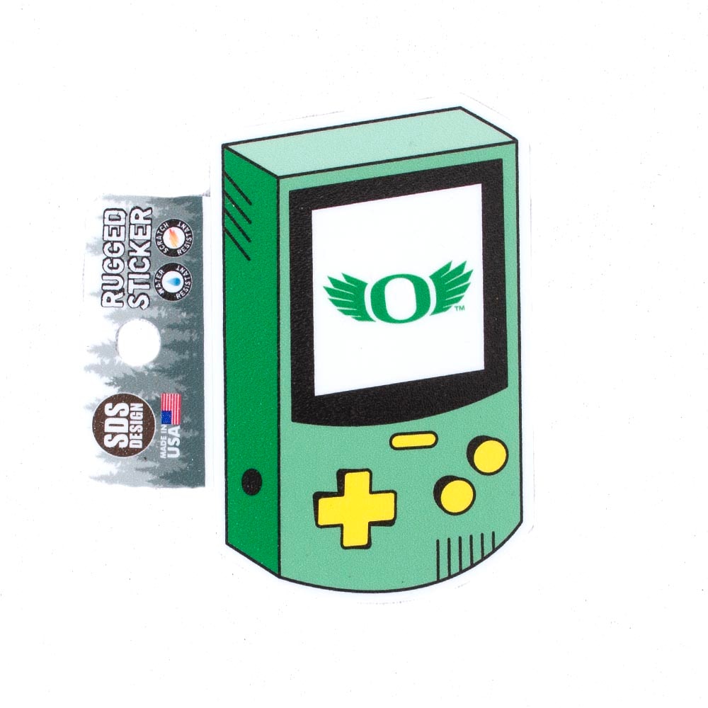 O Wings, Green, Stickers, Home & Auto, 3.5", SDS Design, Nintendo, Game Boy design, 949475